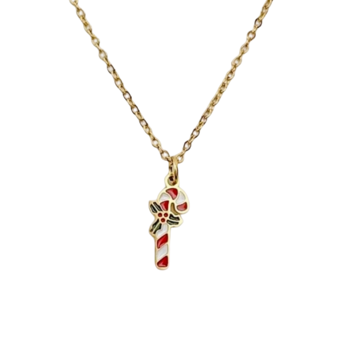 Candy Cane Cheer Necklace