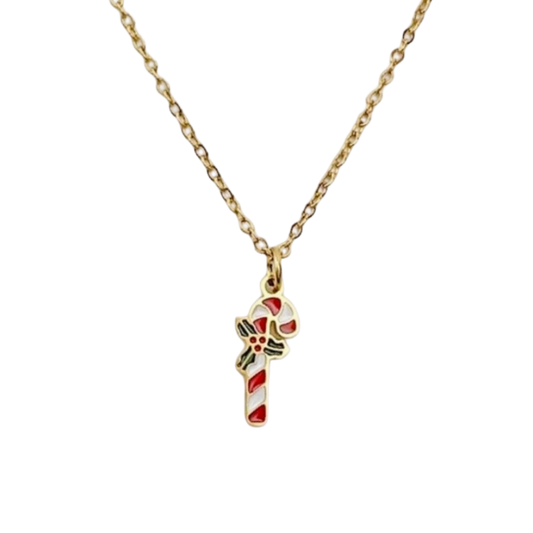 Candy Cane Cheer Necklace