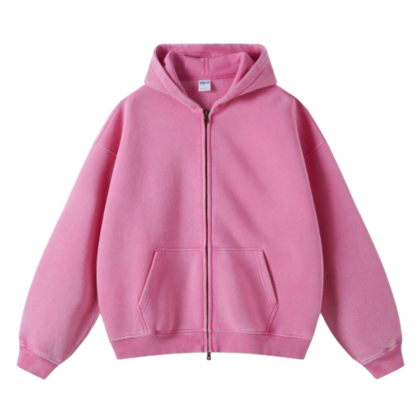 Pink Zip-Up Hoodie