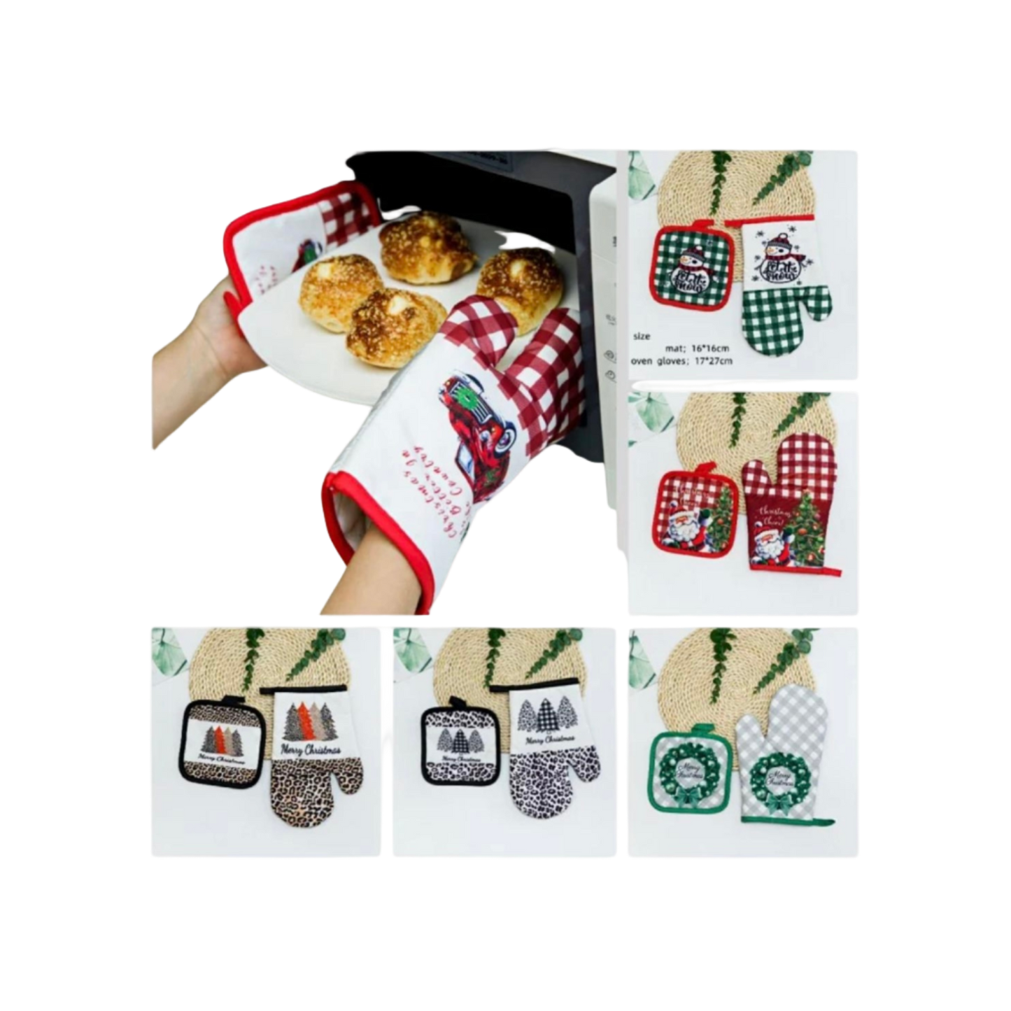 Pot Holder and Glove Set