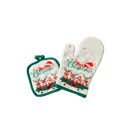 Pot Holder and Glove Set