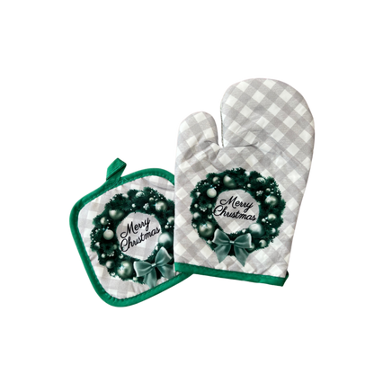 Pot Holder and Glove Set